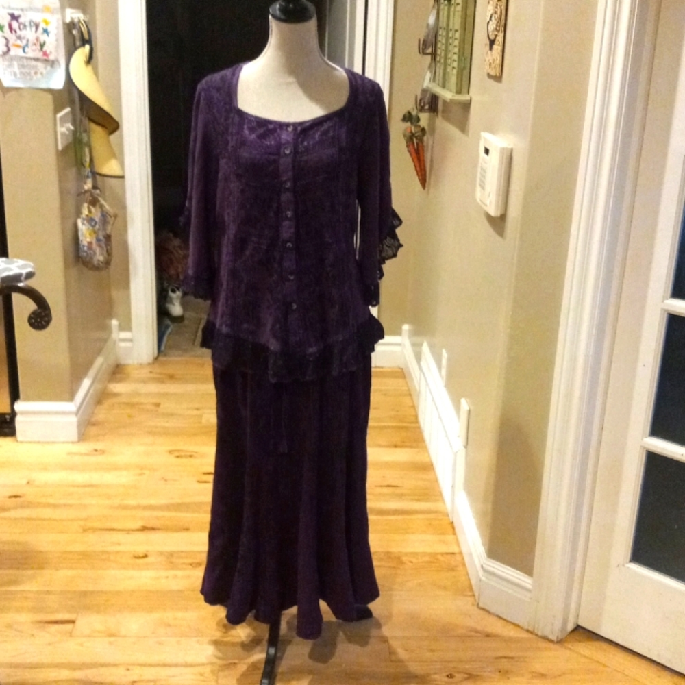 Deep purple dress